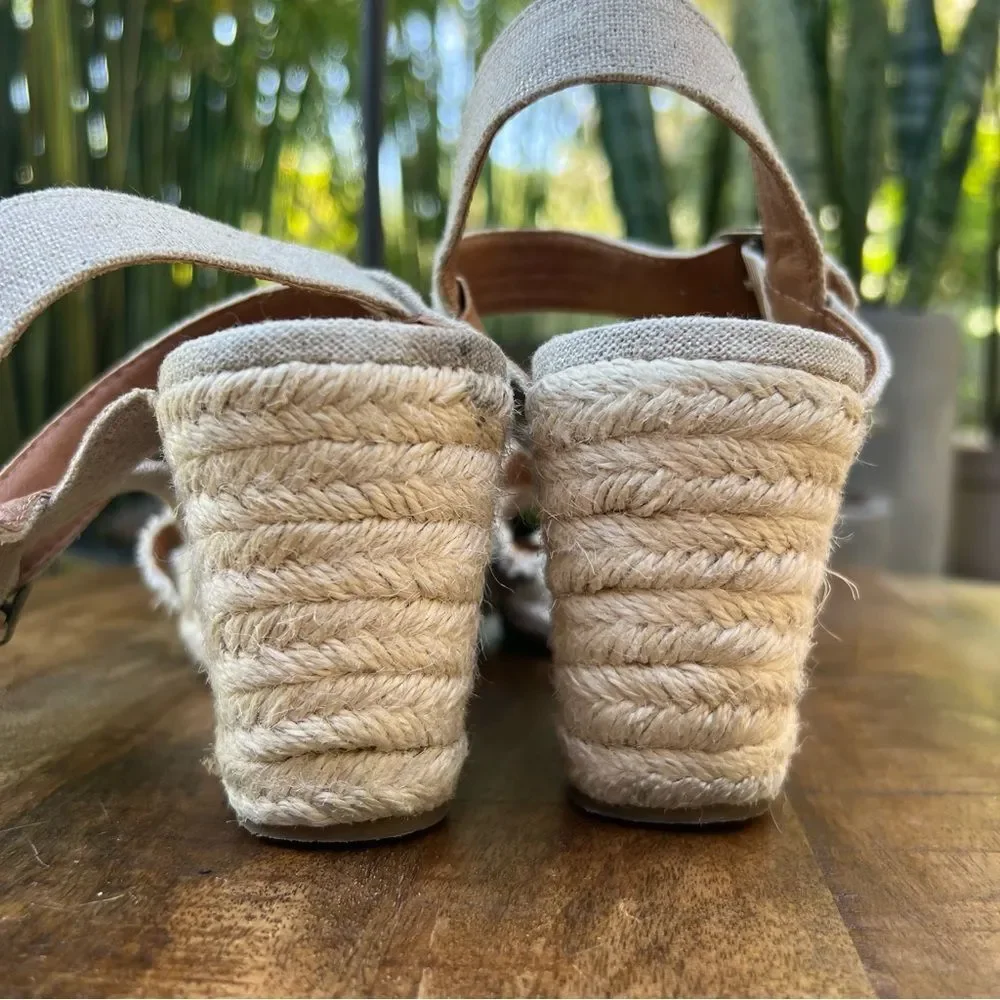 LUCKY BRAND Espadrille Sandal 🌺 beige 🌺 Mindra Marveiy 🌺 size 8/ 38.5 - Picture 5 of 9